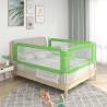 Barrière de sécurité de lit d'enfant Vert 180x25 cm Tissu 