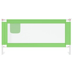 Barrière de sécurité de lit d'enfant Vert 180x25 cm Tissu 