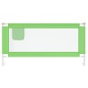Barrière de sécurité de lit d'enfant Vert 180x25 cm Tissu 