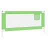 Barrière de sécurité de lit d'enfant Vert 180x25 cm Tissu 