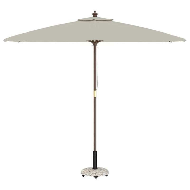 Base de parasol sur roues pour pôles de 37/42/52/58 mm en béton multicolore. 
