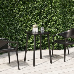 Table de jardin anthracite 50x50x71 cm acier 