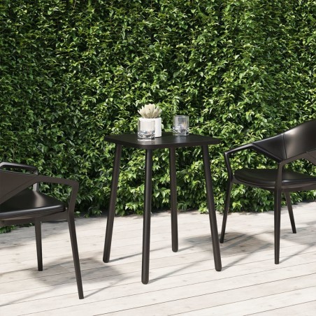 Table de jardin anthracite 50x50x71 cm acier 