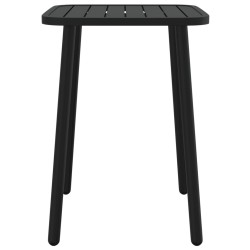 Table de jardin anthracite 50x50x71 cm acier 