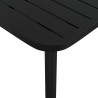 Table de jardin anthracite 50x50x71 cm acier 