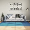 Tapis OVIEDO à poils courts turquoise 140x200 cm 