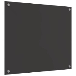 Plan de travail de cuisine Gris foncé 70x60x0,6 cm en verre trempé 