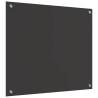 Plan de travail de cuisine Gris foncé 70x60x0,6 cm en verre trempé 