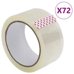 Ruban d'emballage 72 pcs transparent 48 mm x 66 m 