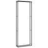 Portant de bois de chauffage Noir mat 110x28x312 cm Acier 