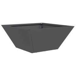Jardinière en plastique 5 pcs Anthracite 35 x 35 x 15 cm Acier 