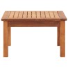 Table basse de jardin 60x60x36 cm Bois solide d'acacia 