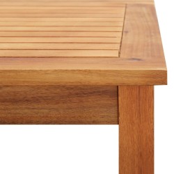 Table basse de jardin 60x60x36 cm Bois solide d'acacia 