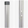 Poteaux de clôture 12 pcs Argent 210 cm Acier galvanisé 