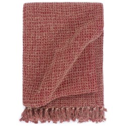 Couverture en coton 160 x 210 cm Bordeaux 