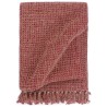 Couverture en coton 160 x 210 cm Bordeaux 