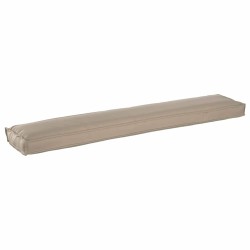Coussins pour banc 2 pièces Taupe, 200x40x8 cm en tissu Oxford. 