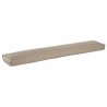 Coussins pour banc 2 pièces Taupe, 200x40x8 cm en tissu Oxford. 