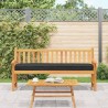 Coussins de Pallet pour banc, 2 pièces Noir, 200x40x8 cm, en tissu Oxford. 