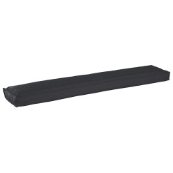 Coussins de Pallet pour banc, 2 pièces Noir, 200x40x8 cm, en tissu Oxford. 