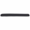 Coussins de Pallet pour banc, 2 pièces Noir, 200x40x8 cm, en tissu Oxford. 