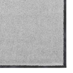 Tapis de porte rectangulaire gris 120x180 cm 