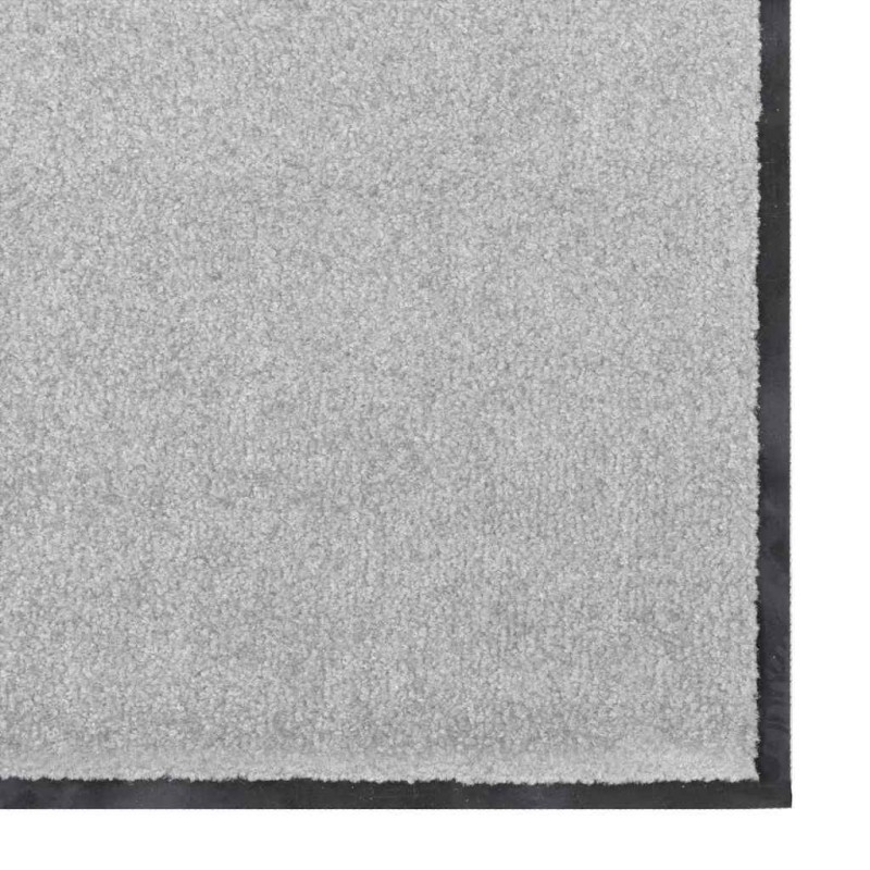 Tapis de porte rectangulaire gris 120x180 cm 
