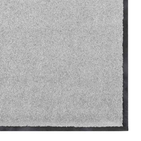Tapis de porte rectangulaire gris 120x180 cm 