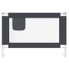 Barrière de sécurité de lit d'enfant Gris foncé 100x25 cm Tissu 