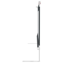 Barrière de sécurité de lit d'enfant Gris foncé 100x25 cm Tissu 