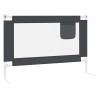 Barrière de sécurité de lit d'enfant Gris foncé 100x25 cm Tissu 