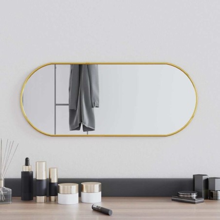 Miroir mural Doré 60x25 cm Ovale 