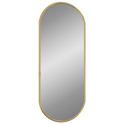 Miroir mural Doré 60x25 cm Ovale 