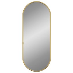 Miroir mural Doré 60x25 cm Ovale 