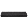 Tapis d'escalier autocollants 10 pièces 65 x 21 x 4 cm Noir Bord rectangulaire 