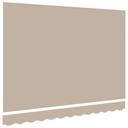 Tissu de remplacement d'auvent pour cadre de 3x2,5 m beige 