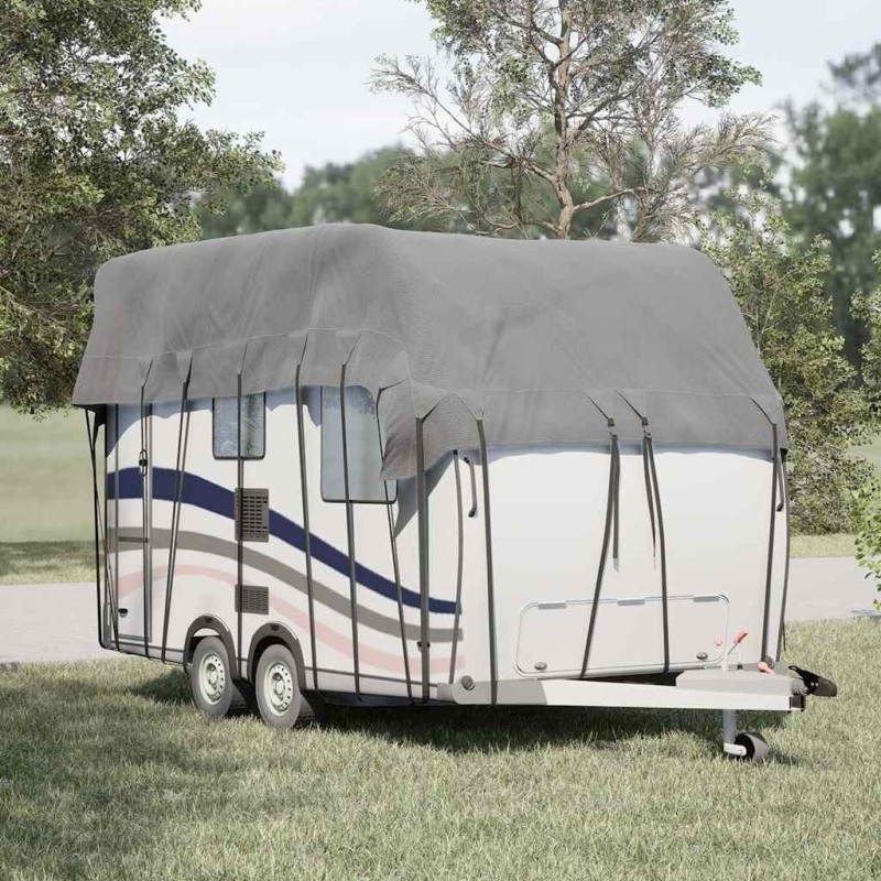Housse de toit de caravane gris tissu non tissé 