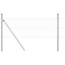 Clôture Hexagonale 0.6 x 25 m en Acier Galvanisé 