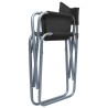 Chaises de metteur en scène lot de 2 Acier Noir 