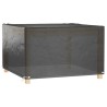 Housses de salon de jardin 2 pcs 8 œillets 132x132x80 cm carré 