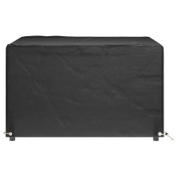 Housses de salon de jardin 2 pcs 8 œillets 132x132x80 cm carré 