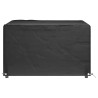 Housses de salon de jardin 2 pcs 8 œillets 132x132x80 cm carré 