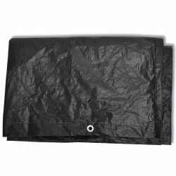 Housses de salon de jardin 2 pcs 8 œillets 140x70x90 cm 
