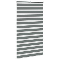 Store zèbre gris foncé largeur du tissu 130,9 cm polyester 