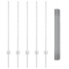 Kit de Clôture en Fil de Fer Ensemble de 2 Acier Galvanisé Durable 