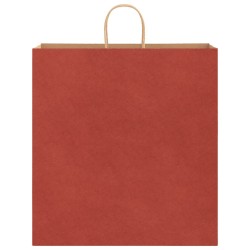 Sacs en papier 50 pcs avec poignées rouge 45x17x48 cm 