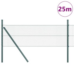 Clôture Hexagonale Grise 0.4x25 m Acier 