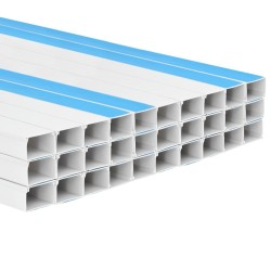 Goulotte de câble auto-adhésive 100x40 mm 30 m PVC 