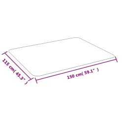 Tapis pour stratifié ou moquette 150x115 cm PVC 