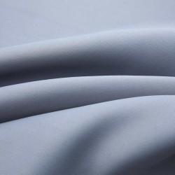 Rideaux occultants avec anneaux en métal 2 pcs Gris 140x245 cm 